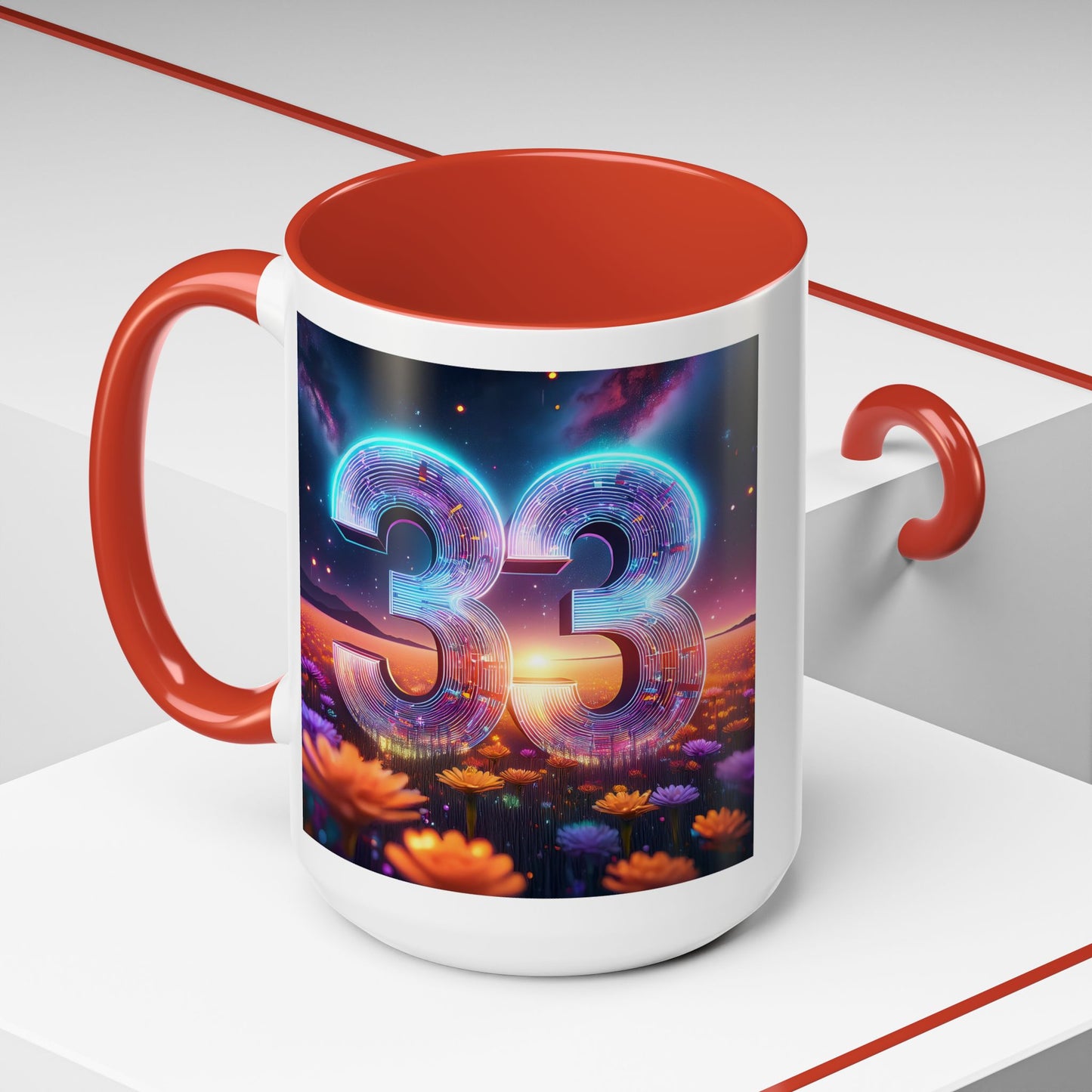 "33" - Modern Accent Mug [11oz or 15oz]