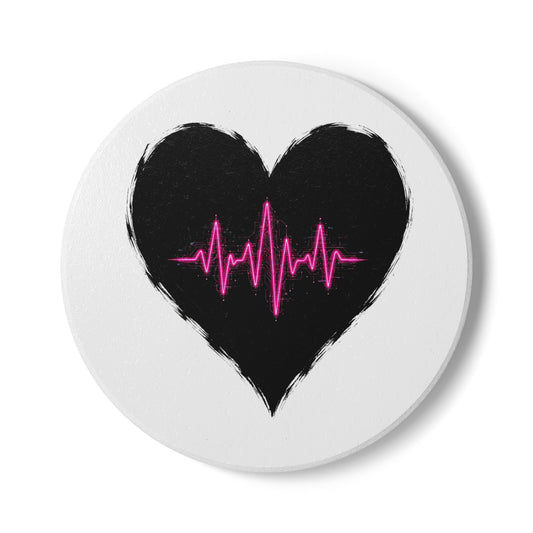 Heartbeat Ceramic Coaster