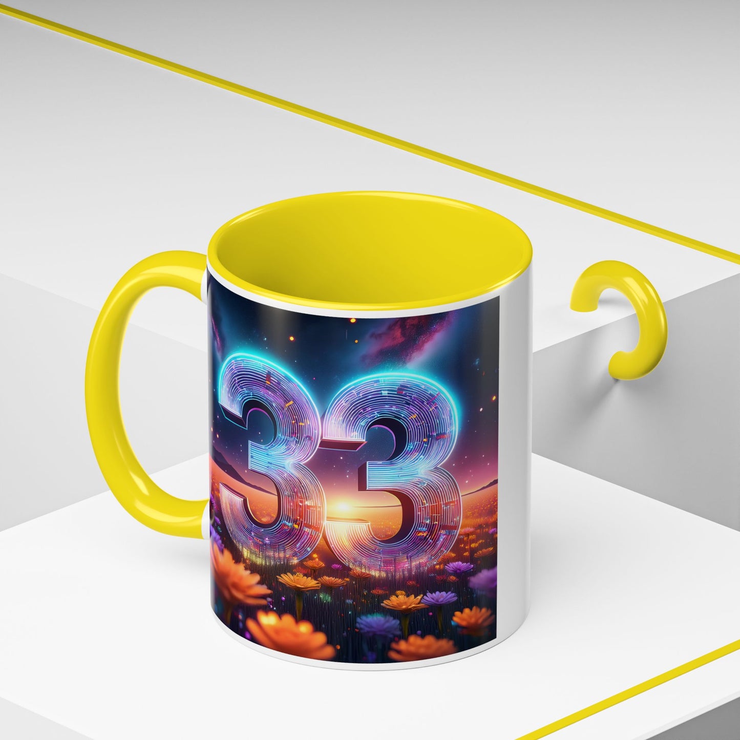 "33" - Modern Accent Mug [11oz or 15oz]
