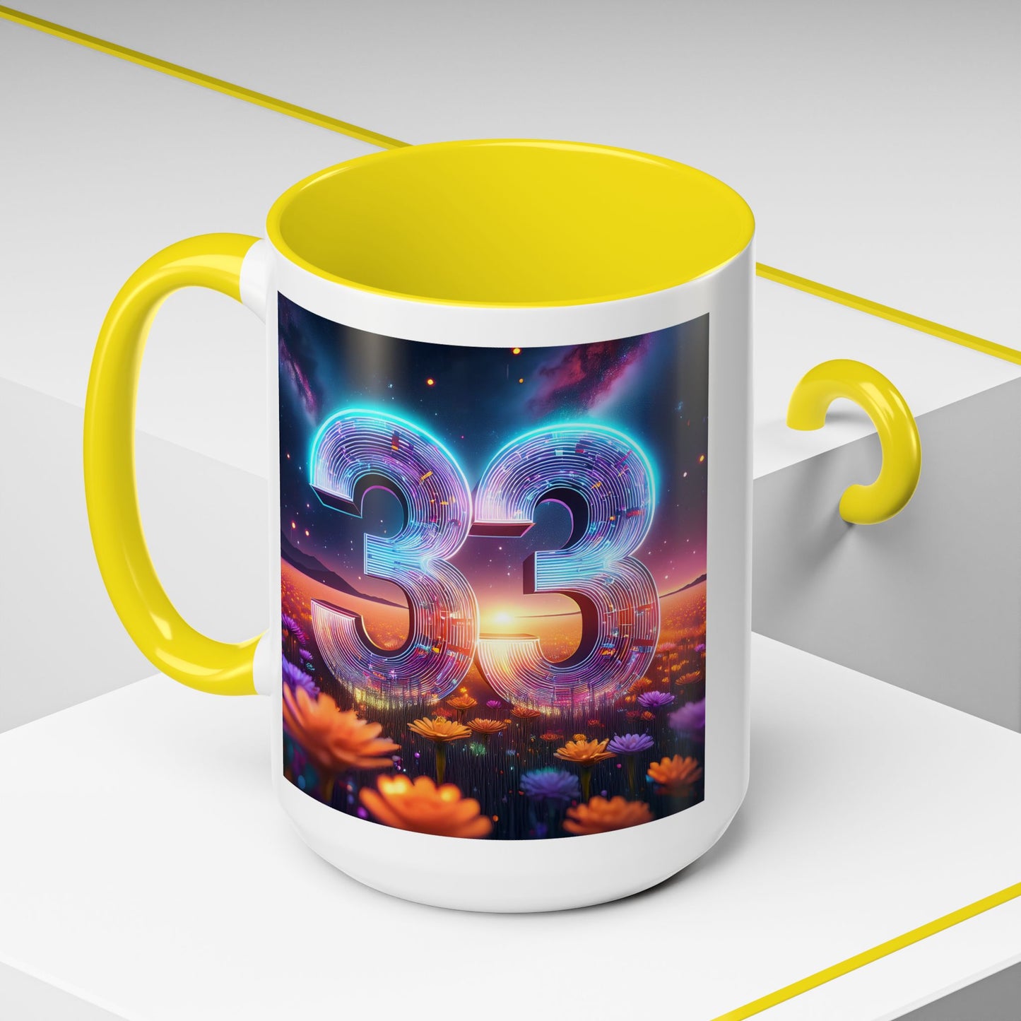 "33" - Modern Accent Mug [11oz or 15oz]
