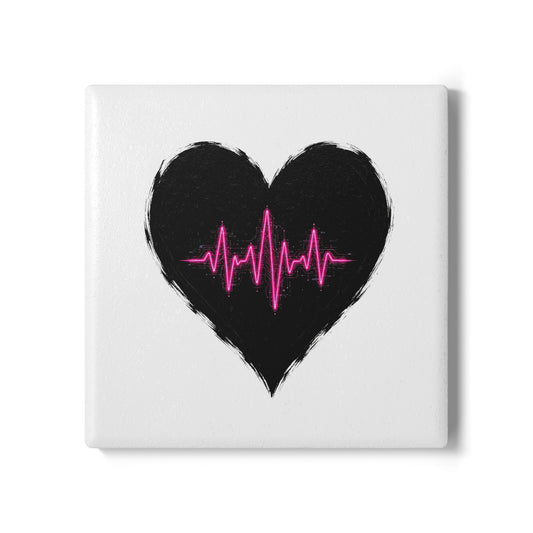 Heartbeat Ceramic Coaster